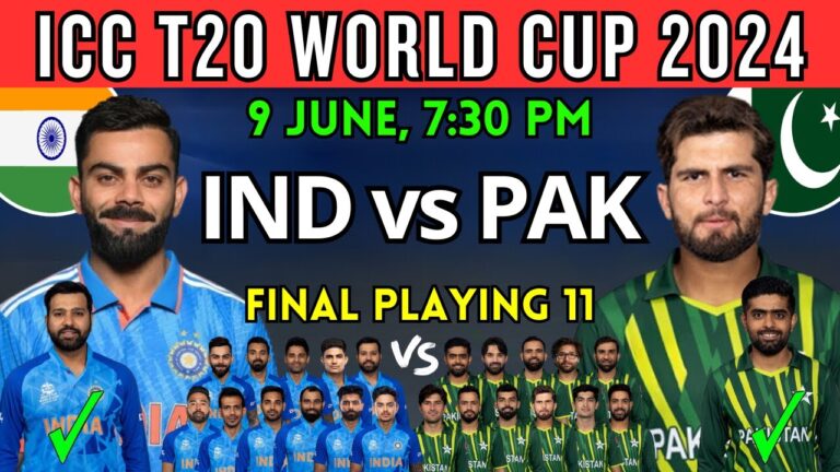 Clash of Titans: India vs. Pakistan in T20 World Cup 2024