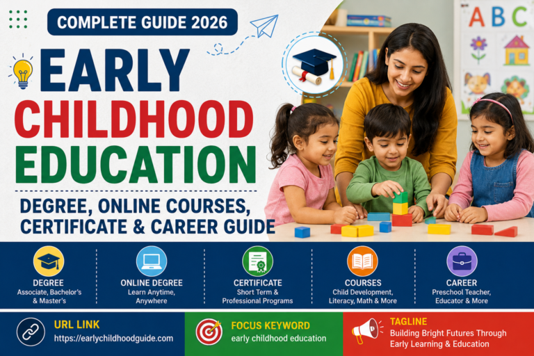 Early Childhood Education: Degree, Online Courses, Certificate & Career Guide